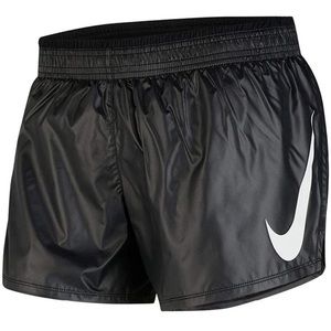 Nike Women’s Swoosh Run Running Black Shorts Built-In Brief DB4354 010 - Large